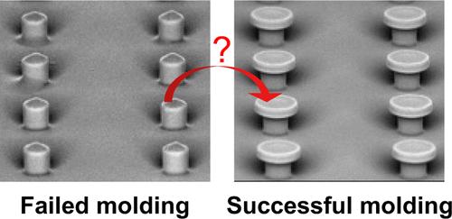 Enabling Soft Molds for Manufacturing Polymeric Surface Structures with Overhangs