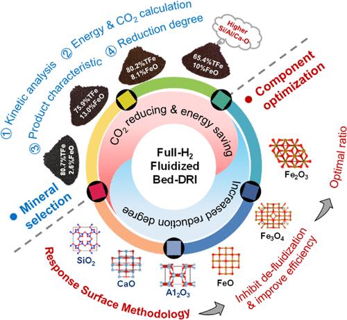 Kinetics Analysis and Energy Utilization of Hydrogen Direct Reduction Iron in a Fluidized Bed: Influence of Iron Ore Composition
