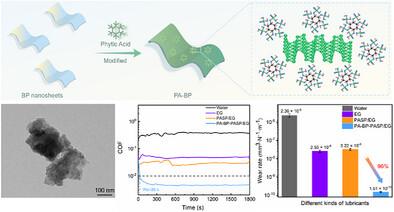 Phytic Acid-Modified Black Phosphorus Nanosheets Achieve Ultrahigh Load Bearing and Rapid Superlubrication on Engineered Steel Surfaces