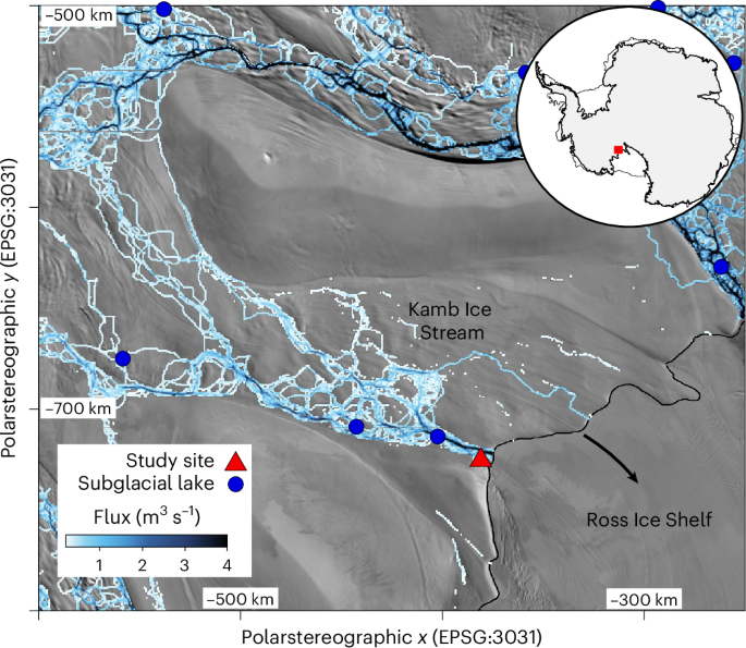 A West Antarctic grounding-zone environment shaped by episodic water flow