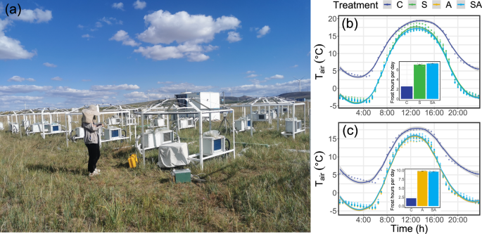 Coinciding spring and autumn frosts have a limited impact on carbon fluxes in a grassland ecosystem