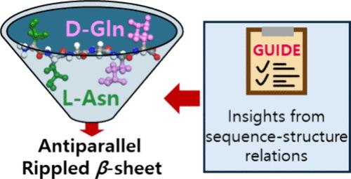 Design Guidelines to Control Rippled β-Sheets versus Pleated β-Sheets in Mixed-Chirality Peptides