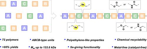 One-Step Precise Synthesis of Sequence-Defined ABCB-Type Se-Containing Polymers with Tunable Properties