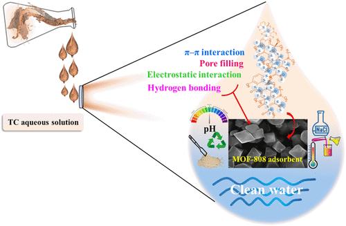 Effective Removal of Tetracycline from Water Using Stable MOF-808: A Comprehensive Investigation on Activation, Stability, and Influencing Parameters
