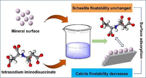 An Efficient Selective Depressant for the Flotation Separation of Scheelite from Calcite Based on Experimental and Calculational Studies