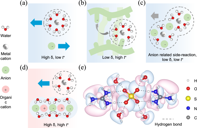 Fast single metal cation conduction in ion-water aggregated aqueous battery electrolytes