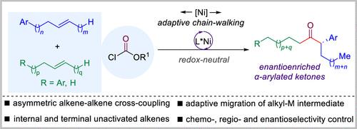 Nickel-Catalyzed Adaptive Migration-Enabled Asymmetric Cross-Hydrocarbonylation of Unactivated Alkenes