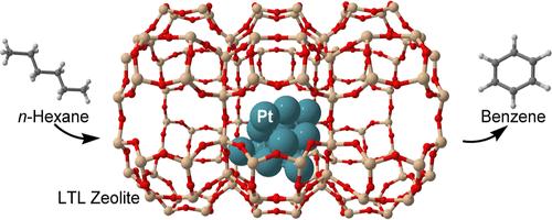 Pt Cluster Catalysts and Alkane to Aromatic Conversion Evaluated Using a Combination of Swarm Intelligence and Density Functional Theory