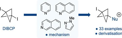 Nucleophilic Substitution of 1,3-Diiodobicyclo[1.1.1]pentane: Synthesis of Bicyclo[1.1.1]pentylpyridinium, Quinolinium, Isoquinolinium, and Pyrazolium Salts