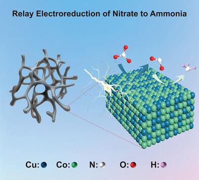High-Performance CuCo Aerogel Electrocatalyst for Relay Electroreduction of Nitrate to Ammonia