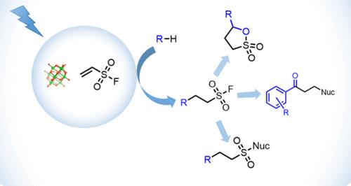 Decatungstate-Catalyzed Photochemical Reactions of Ethenesulfonyl Fluoride: A Linchpin Reagent for C–H Functionalization