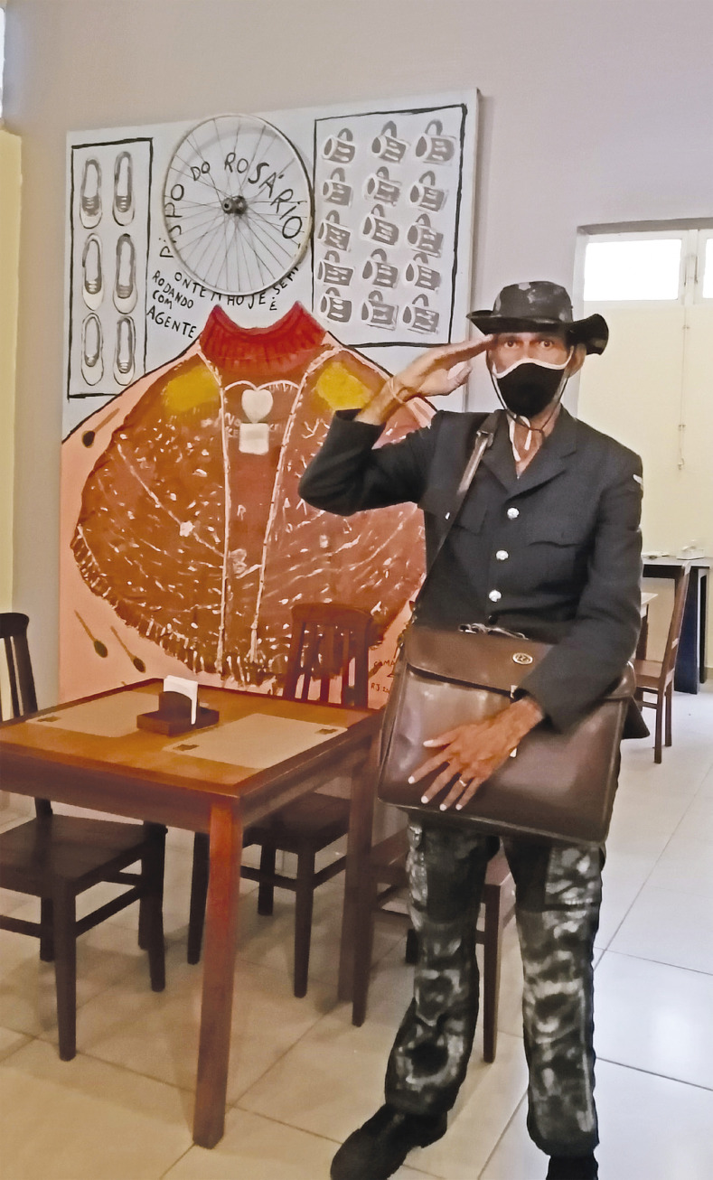 [The Juliano Moreira Colony of Bispo do Rosário relived through the work of Gilmar Ferreira].