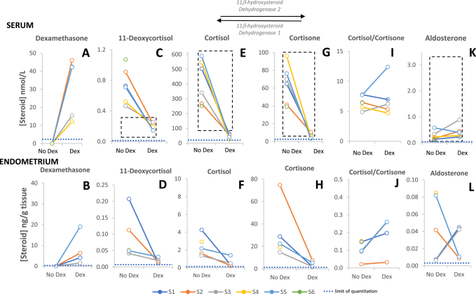 Luteal phase oral dexamethasone administration alters endometrial steroid milieu.