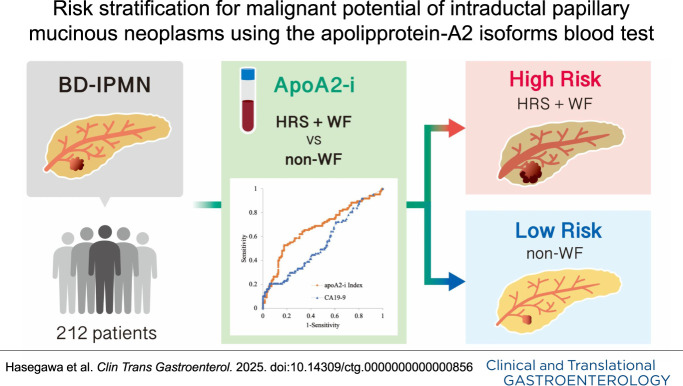 Risk Stratification for Malignant Potential of Intraductal Papillary Mucinous Neoplasms Using the Apolipoprotein-A2 Isoforms Blood Test.