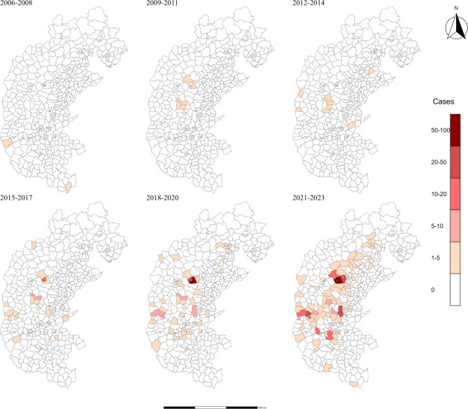 Environmental change increases the transmission risk of visceral leishmaniasis in central China around the Taihang mountains.