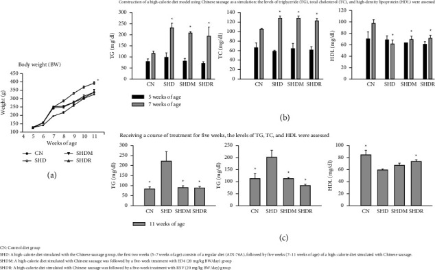 Chinese Sausage Simulates High Calorie-Induced Obesity In Vivo, Identifying the Potential Benefits of Weight Loss and Metabolic Syndrome of Resveratrol Butyrate Monomer Derivatives.