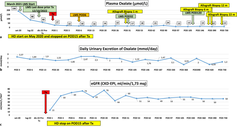 Plasma Glycolate Levels Contribute to Drive the Decision of Isolated Kidney Transplantation in Dialyzed Patients with End-Stage Kidney Disease due to Primary Hyperoxaluria Type 1 Treated with Lumasiran: A Case Report.