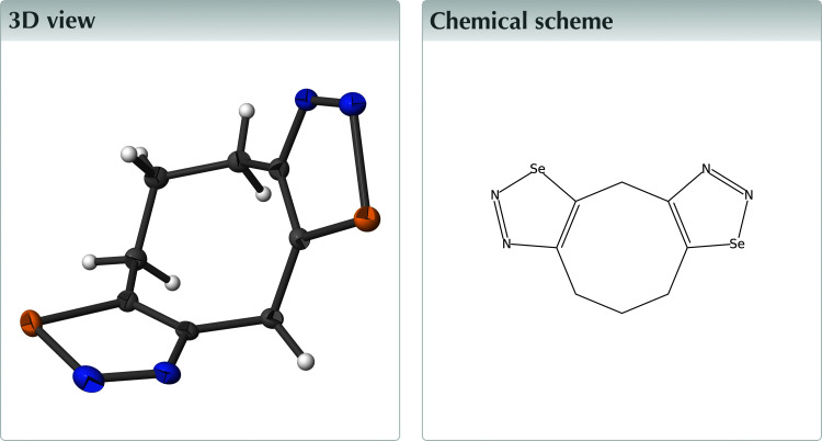 4,12-Diselena-5,6,13,14-tetra­aza­tri­cyclo­[9.3.0.03,7]tetra­deca-1(11),3(7),5,13-tetra­ene