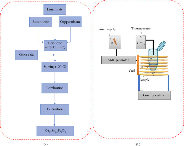 Production of Cu<sub>0.5</sub>Zn<sub>0.5</sub>Fe<sub>2</sub>O<sub>4</sub> Nanostructures as a Hyperthermia Agent for Cancer Healing.