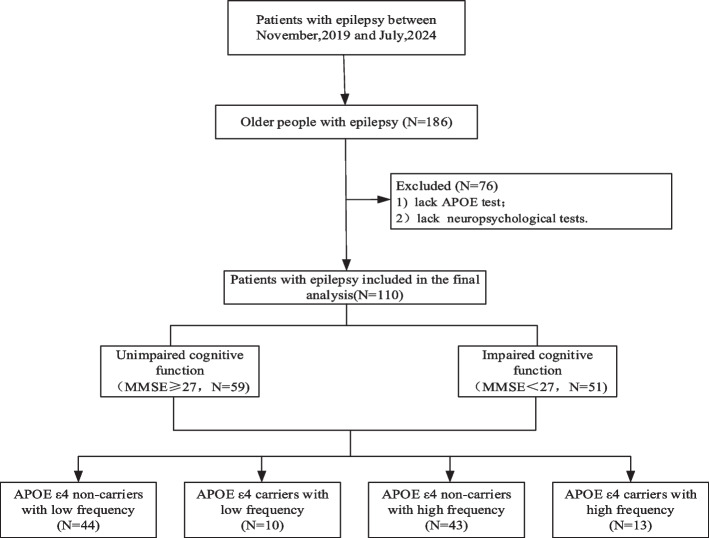 Seizure frequency, APOE ε4, and cognitive function in older people with epilepsy.