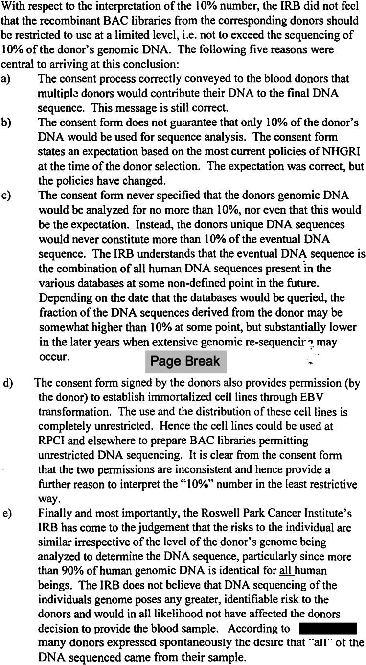 Ethics choices during the Human Genome Project reflected their policy world, not ours.