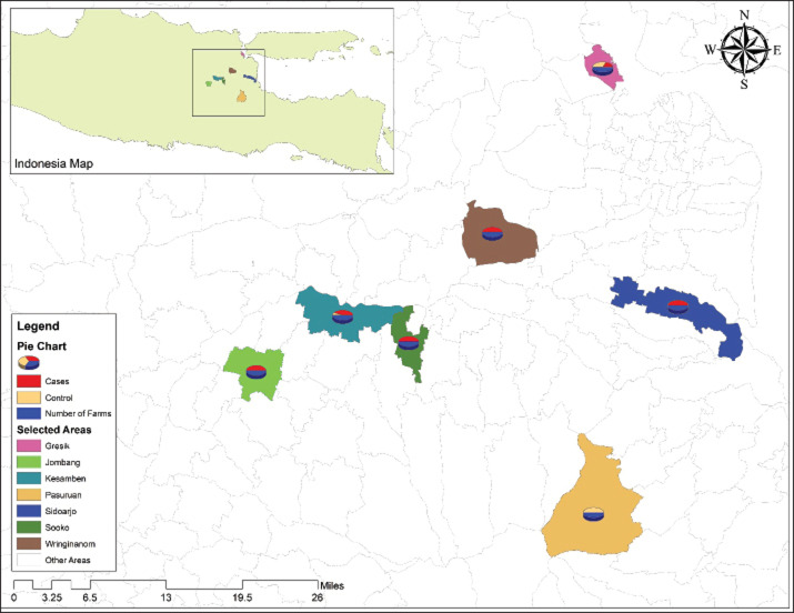 Determination of risk factors for foot and mouth disease emergence in East Java, Indonesia.