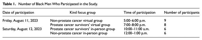 Exploring the Vision of an Equitable Prostate Cancer Care Delivery System: Perspectives of Black Men in Charleston, South Carolina.