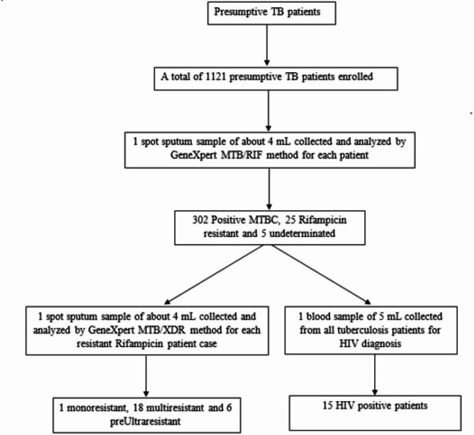 Drug-resistant tuberculosis profiles among patients presenting at the antituberculosis center of Brazzaville, Republic of Congo.