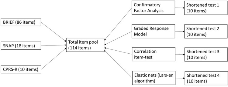 Ten Items to Find Them All: Shortening Scales for the Screening of Executive Function in Children With Attention Deficit/Hyperactivity Disorder.