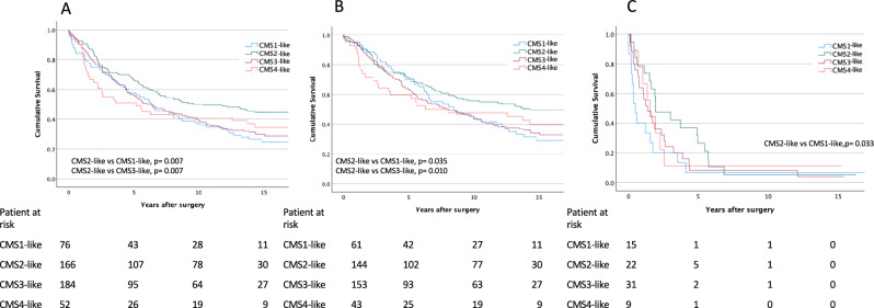 An immunohistochemistry-based classification of colorectal cancer resembling the consensus molecular subtypes using convolutional neural networks.