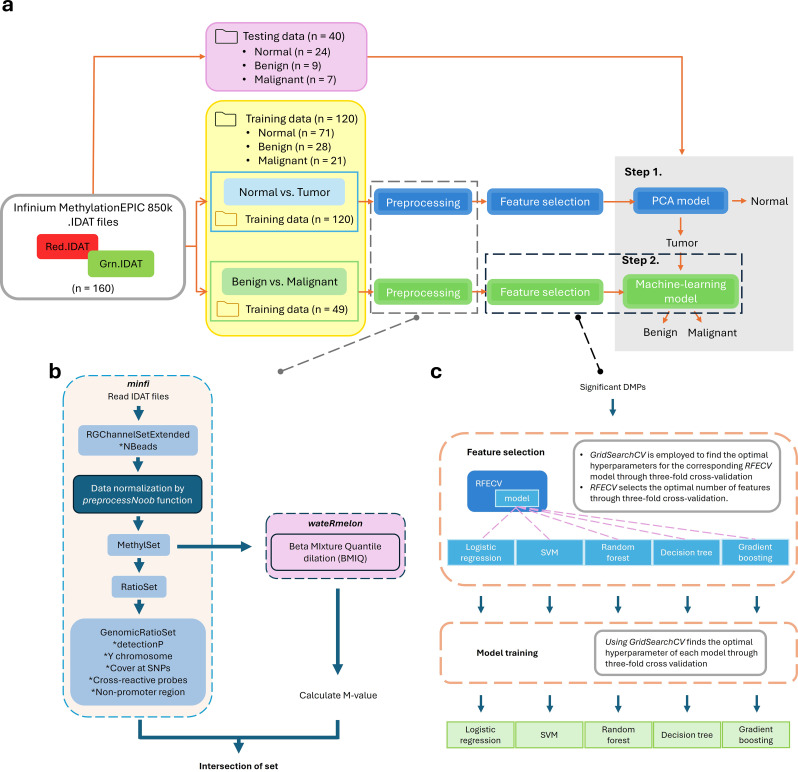 Exploring potential methylation markers for ovarian cancer from cervical scraping samples.