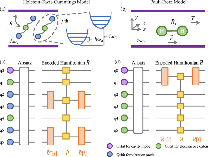 Quantum Computer Simulation of Molecules in Optical Cavity.