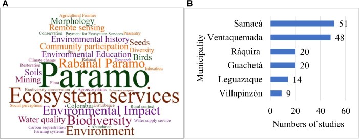 A systematic review of ecosystem services in the Rabanal páramo (Colombia).