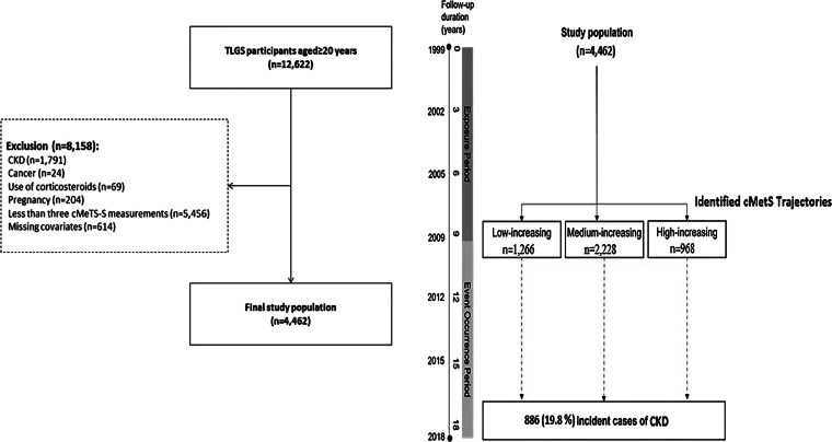 Trajectory Patterns of Metabolic Syndrome Severity Score and Risk of Chronic Kidney Diseases.