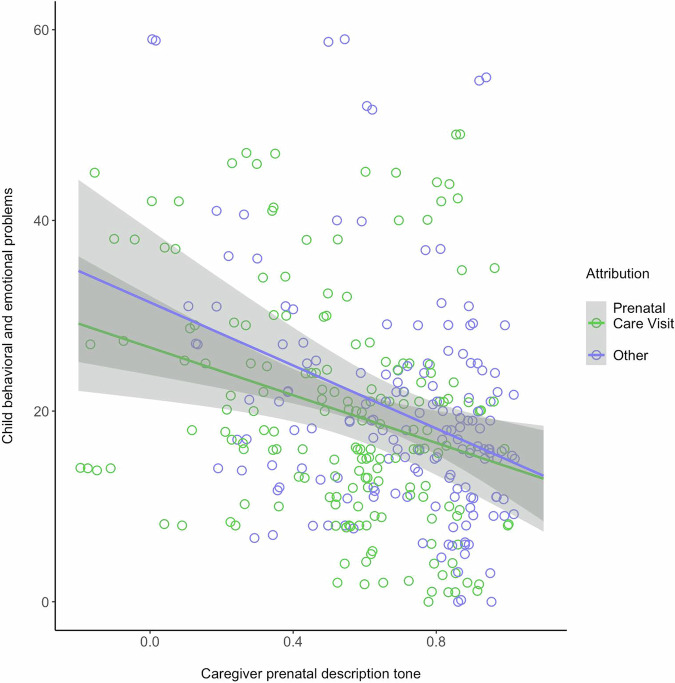Evidence that prenatal care visit experiences influence perceptions of the child.
