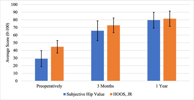 The subjective hip value: a retrospective validation study in primary total hip arthroplasty.