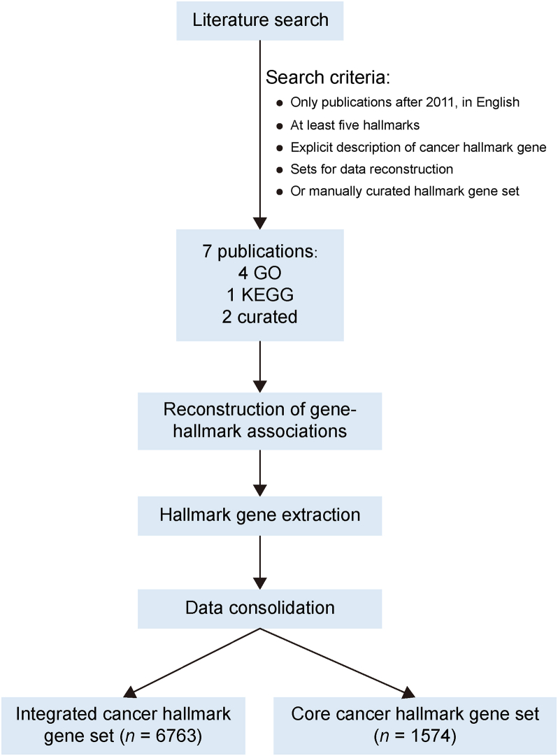 A gene set enrichment analysis for cancer hallmarks.