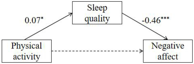 The Impact of Physical Activity on Negative Affect and Sleep Quality in Adolescents: Network Analysis.