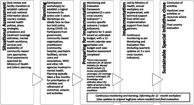 Comprehensive planning for mental health system reform: lessons learned from the WHO Special Initiative for Mental Health.
