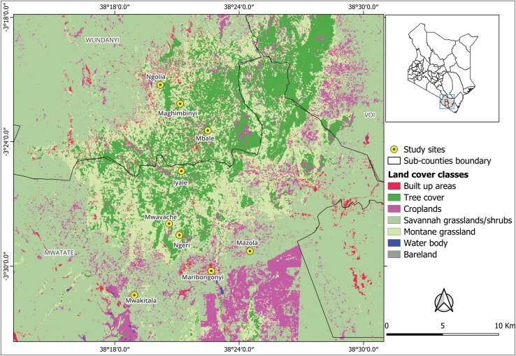 Influence of colony and hive attributes, landscape, and seasonality on occurrence of large hive beetles (Coleoptera: Scarabaeidae) in Taita Taveta County, Kenya.