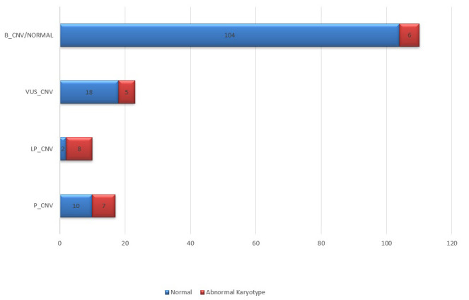 The diagnostic yield of molecular karyotyping: a retrospective single-center study.