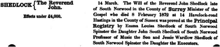 The relationship between Rose Anna Shedlock (c1850-1878) and Emile Roux (1853-1933).