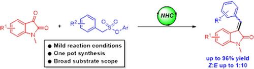 Carbene-Catalyzed the Synthesis of 2-Oxindole from Sulfonates and Isatin Derivatives