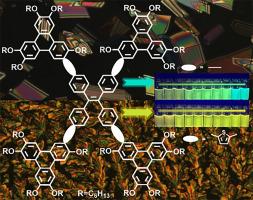 Combining discotic mesogens with AIE luminogens for advanced optoelectronic applications: Design, synthesis, mesomorphism, self-assembly and optical properties of tetraphenylethylene-triphenylene oligomeric conjugates