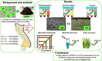 Long-term influence of a municipal solid waste compost on the functionality and biodiversity of a soil contaminated with potentially toxic elements