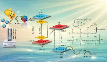 The strategy on selecting the oxidation photocatalyst NiWO4 as a co-catalyst to enhance the performance of TiO2/rGO for H2 production under solar light