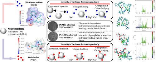 Sorption behavior of diclofenac sodium and venlafaxine on microplastics: a mechanistic study based on spectroscopy and density functional theory
