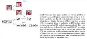 Spatial context-based Self-Supervised Learning for Handwritten Text Recognition