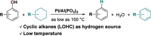 Pt/Al(PO3)3-Catalyzed Transfer Hydrogenolysis of Phenols to Arenes Using Cyclic Alkanes as the Hydrogen Source