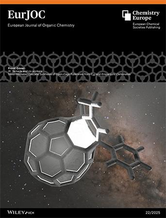 Front Cover: Silver-Mediated Cascade Synthesis of Open-Cage Fullerenes from C60 and Propargylic Carbonates (Eur. J. Org. Chem. 22/2025)